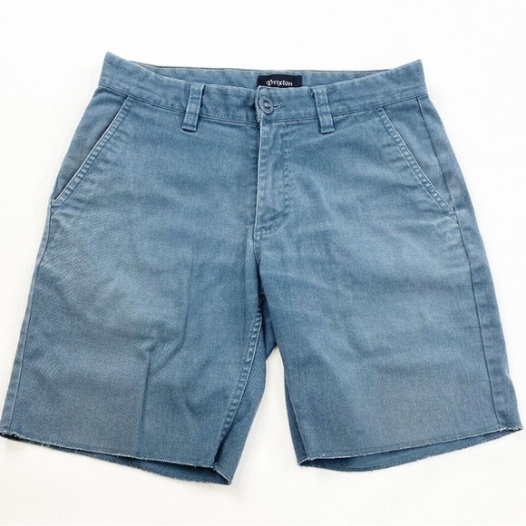 Brixton Green Blue Gray Toil 11 Shorts Size 32 - Picture 1 of 10